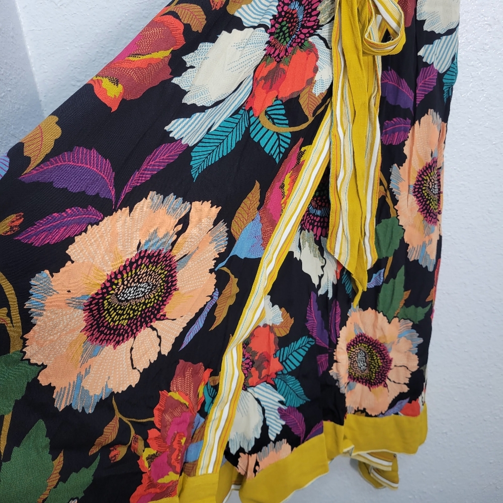 Anthropologie Maeve botanical wrap dress size 2 NWT - Picture 6 of 10
